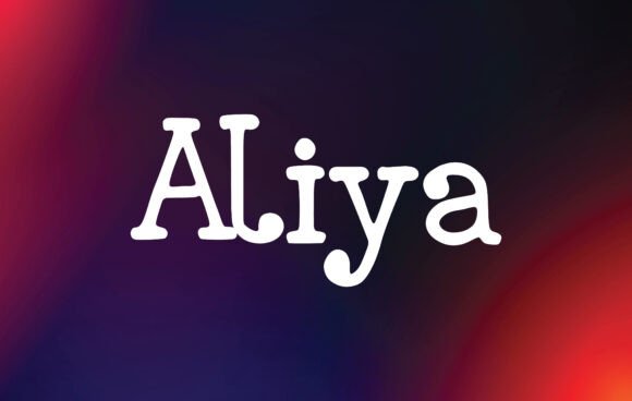 Aliya: A Handwritten Font for Editorial Elegance