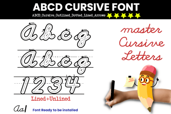 Cursive Handwriting Dotted: A Versatile Font for Editorial Design