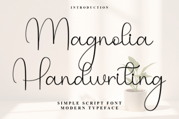 Font Choice That Speaks Volumes: Magnolia Handwriting in Action