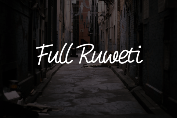 Full Ruwet: A Versatile Script Font for Editorial Design