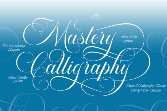 Mastery Calligraphy: A Script Font for Creative Crafters