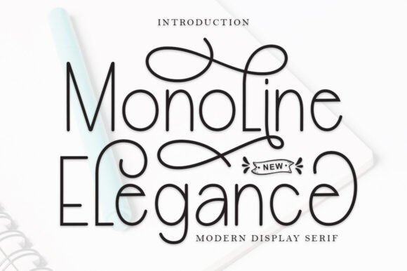 Monoline Elegance: A Font That Elevates Your Brand