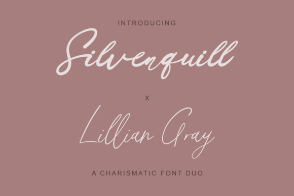 Silverquill X Lillian Gray: A Script Font for Campaign Magic