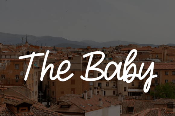 The Baby Font for Crafters and Product Creators