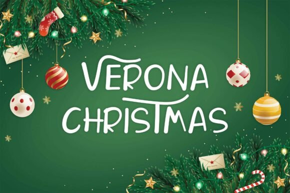 Verona Christmas: A Festive Font for Digital Branding