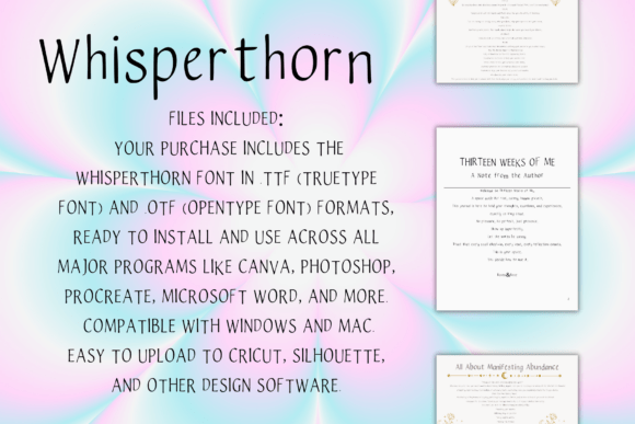 Whisperthorn: A Font for Graceful Web Design