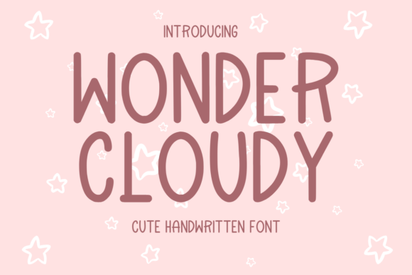 Wonder Cloudy: A Playful Font for Creative Branding